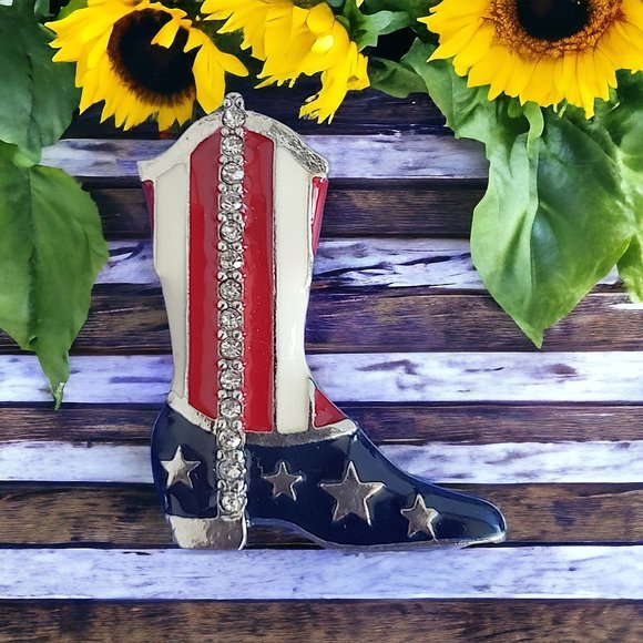 MACY'S HOLIDAY LANE 3 Pc Patriotic Pin Set - Picture 2 of 3